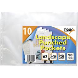 Tiger A3 Punched Pockets Landscape PK10