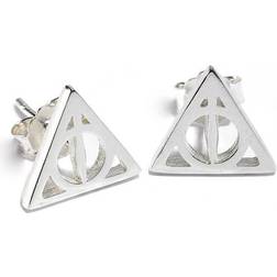 The Carat Shop Sterling Silver Deathly Hallows Stud Earrings