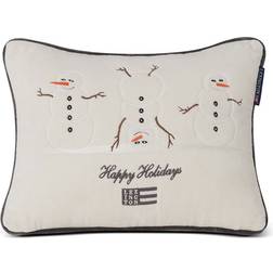 Lexington Snowmen Embroidered Complete Decoration Pillows White (40x30cm)