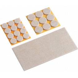 Metafranc filz-gleiter-set beige 22-teilig selbstklebend parkett wu0644896