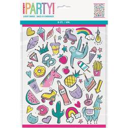 Unique Party Favorite Things Birthday Bags Pack of 8