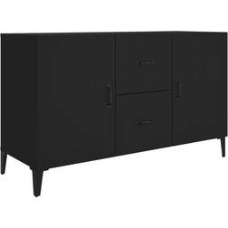 vidaXL Engineered Wood Black Sideboard 100x60cm