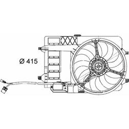 Mahle CFF 29 000S Kühlmittelkühler-/Kondensator-Lüfter BEHR