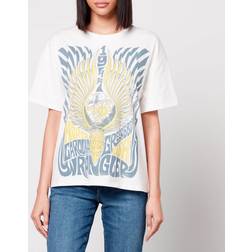 Wrangler Girlfriend Cotton Graphic Print T-Shirt White