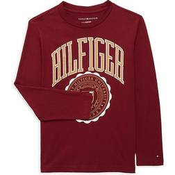 Tommy Hilfiger Big Kid's Ivy Leagers Long Sleeve Tee - Rouge