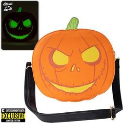 Loungefly The Nightmare Before Christmas Jack-o'-Lantern Glow-in-the-Dark Crossbody Purse Entertainment Earth Exclusive