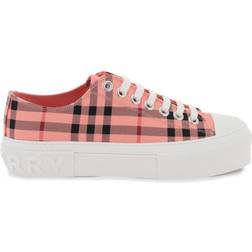 Burberry Check Cotton Sneakers - Pink