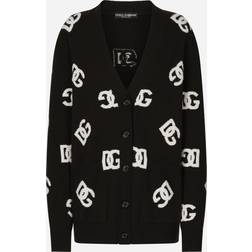 Dolce & Gabbana Wool cardigan with inlay