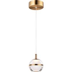 ET2 Lighting Swank Natural Aged Brass Pendant Lamp 11.4cm