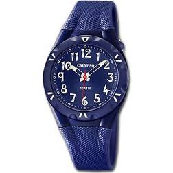 Calypso k6064/3 plastic pu wrist analogico dark blue uk6064/3