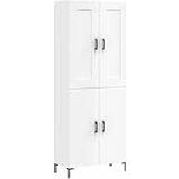 vidaXL Highboard High Gloss White Storage Cabinet 69.5x180cm