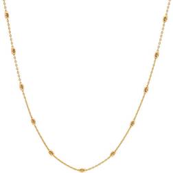 Hot Diamonds x Jac Jossa Embrace Oval Cable Chain Necklace - Gold