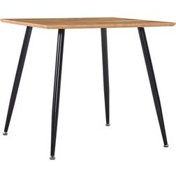 vidaXL MDF Oak/Black Dining Table 80.5x80.5cm