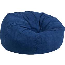 Flash Furniture Duncan Oversized Solid Denim Bean Bag