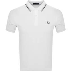 Fred Perry Twin Tipped Polo Shirt - White/Blue/Green