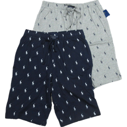 Polo Ralph Lauren Men's All Over Pony Print Cotton Sleep Shorts 2-pack - Blue