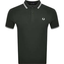 Fred Perry Twin Tipped Polo Shirt - Green/White