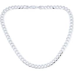 Bling Jewelry Link Chain Gauge Heavy Necklace - Silver