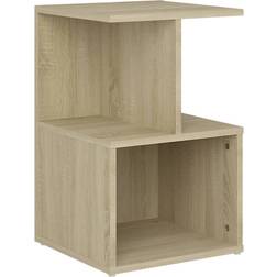 vidaXL Engineered Wood Sonoma Oak Bedside Table 35x35cm