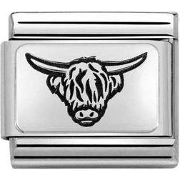 Nomination Classic Highland Cow Charm - Silver