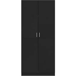 vidaXL 800622 Black Wardrobe 80x180cm