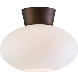 Belid Bullo Oxide/Opal Glass Ceiling Flush Light 27cm