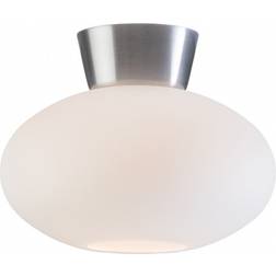 Belid Bullo Aluminium/Opal Glass Ceiling Flush Light 27cm