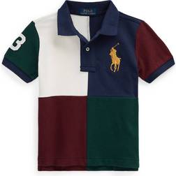 Polo Ralph Lauren Boy's Color Blocked Big Pony Polo Shirt - Refined Navy Multi