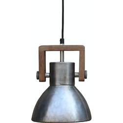 PR Home Ashby Single Nickel Pendant Lamp 19cm