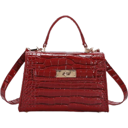 Shein Crocodile Embossed Square Bag Mini Flap