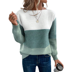 Shein Color Block Drop Shoulder Sweater