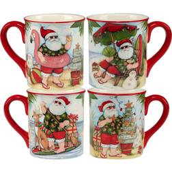 Certified International Santa's Wish Mug 47.3cl 4pcs