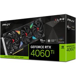 PNY NVIDIA GeForce RTX 4060 Ti XLR8 VERTO Ada Lovelace HDMI 3 x DP 16GB GDDR6