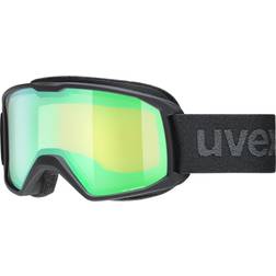 Uvex Elemnt FM Ski Goggles - Black Matt/Mirror Green/Laser Gold Lite