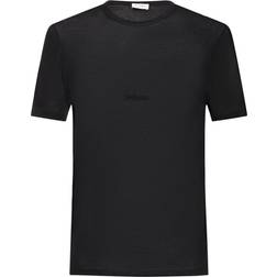 Saint Laurent Logo embroidered T-shirt black