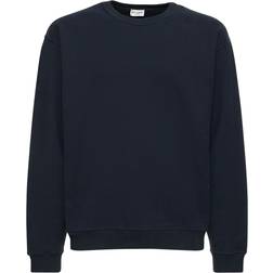 Saint Laurent Cotton jersey sweatshirt blue