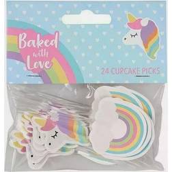 Unicorns and Rainbows Cake Decoration