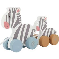 Bieco Nachziehspielzeug Zebras weiss