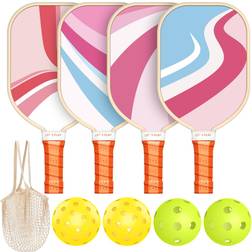 Sprypals Pink Pickleball Paddles Set