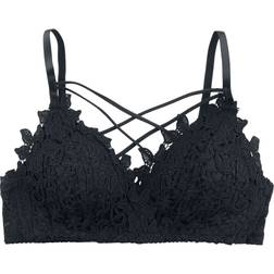 Grey Velvet BH Lace Bra till Damer sort