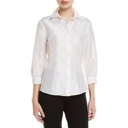 Carolina Herrera three-quarter sleeve shirt women Silk White