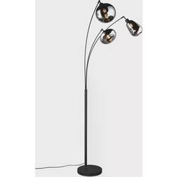 Trio Lighting Lumina Matt Black Floor Lamp 200cm 3pcs