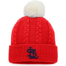 Fanatics Branded Women's St. Louis Cardinals Cable Cuffed Knit Hat with Pom