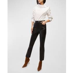 Veronica Beard Debbie Skinny Vegan Leather Pant Black