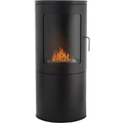 ScandiFlames Richmond Bioethanol Fire Stove with Flat Back Black