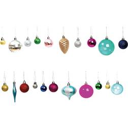 Rico Design YEY! Let's Party Christbaumkugeln Set Weihnachtsbaumschmuck