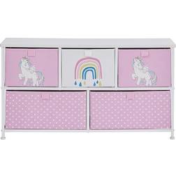 Liberty House Toys Kid's Unicorn 5 Drawer Storage Chest