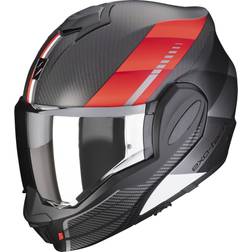 Scorpion Exo-Tech Evo Genus Helmet, black-red, 2XL, black-red Woman, Man