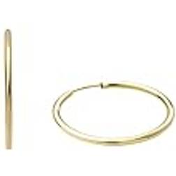 Grace Amor Creolen Damen Ohrschmuck, 2,5 cm, Gold, Kommt in Schmuck Geschenk Box, 2013680