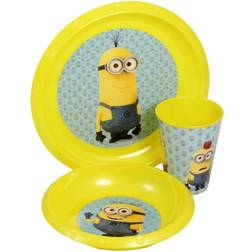 MINIONS Despicable me melamin mahlzeit 3 stück set kinder dinner set Gelb Kinderzimmer